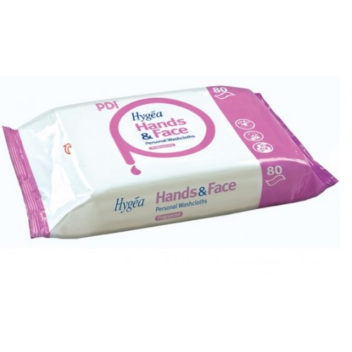 Hygea Large Hand & Face Cleansing Wipes 6x 80pk (480 wipes)